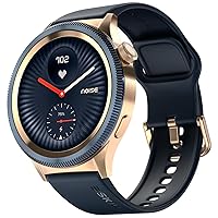 Noise ColorFit Pro 3 Halo2 Smartwatch Gold Blue + Halo 2 1.46 Inch AMOLED