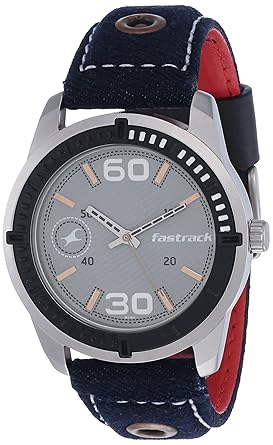 Fastrack Denim Analog Gray Dial Mens Watch-NN3189KL01