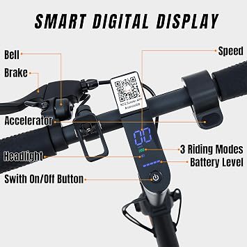 Electric Scooter - 350W Motor, Up to 15.5MPH / 15Miles Range, 8.5 Off-Road Solid Tires, 264LB Load, Folding Commuter Escooter with Cruise Control, App Control, UL-2272 Certified