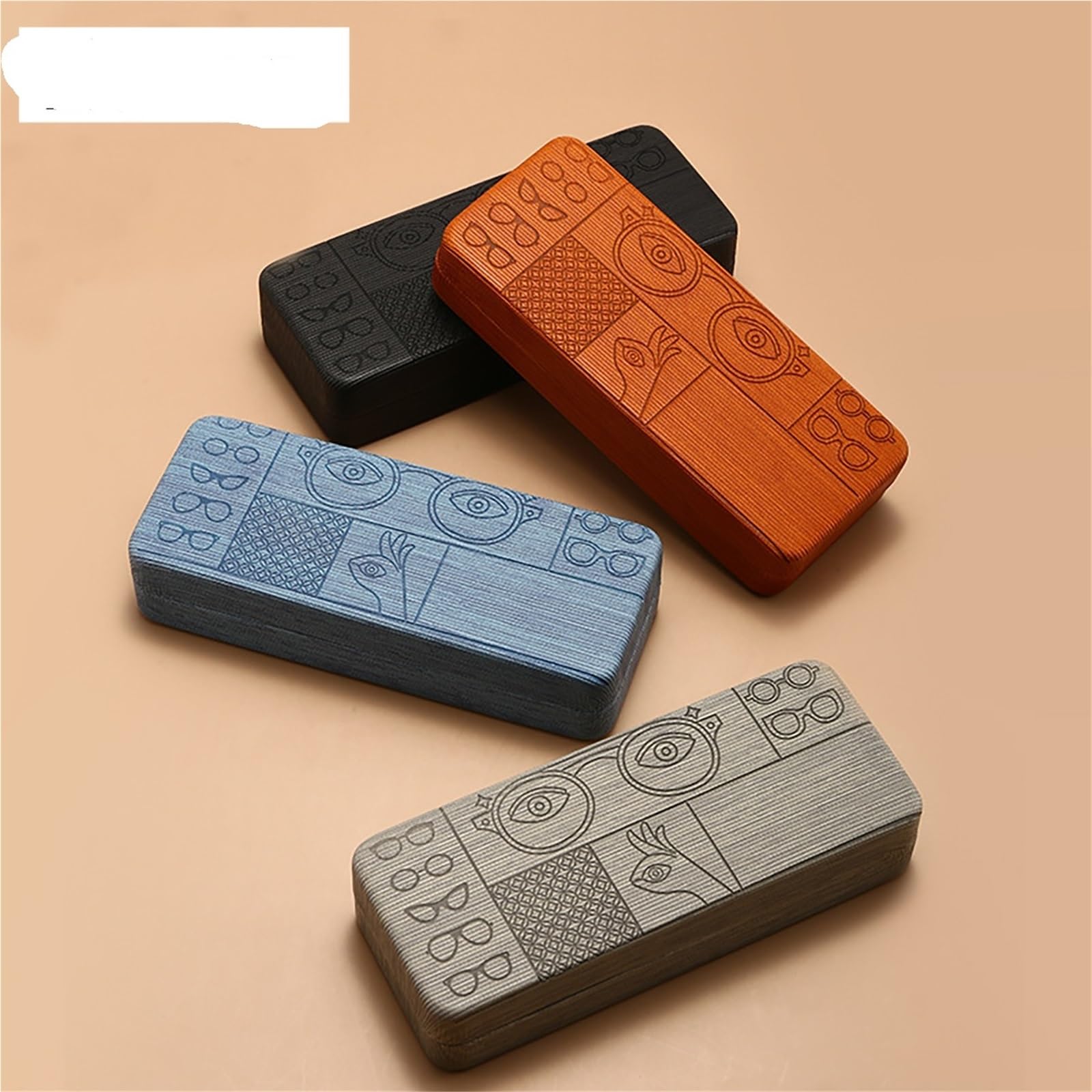 Eyeglass Case, Square Velvet-Lined Optical Box Pour Femmes et Hommes