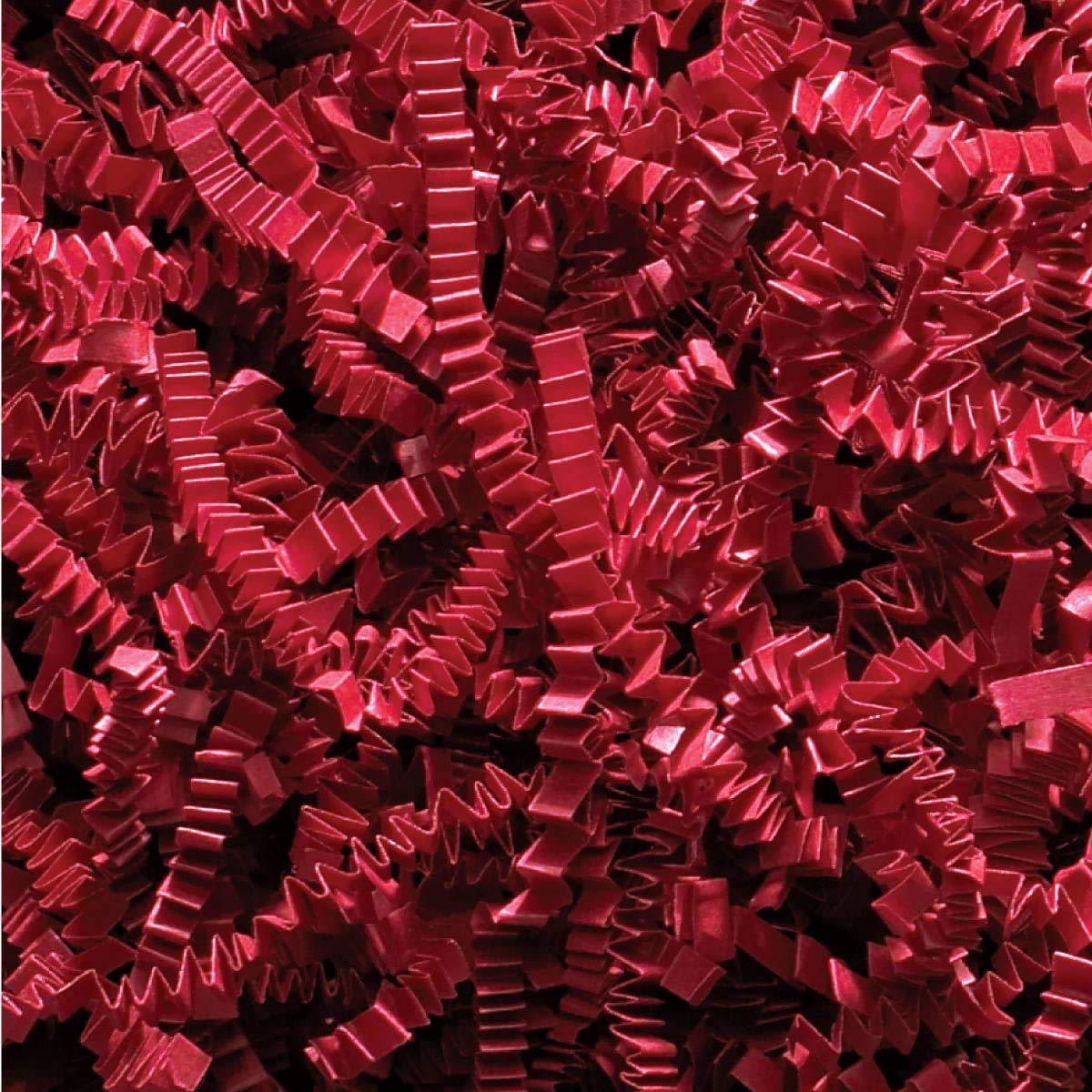 Deep Red Shredded Kraft Paper Shred (Zigzag/Crinkle cut) for gift box/hamper fill (2kg)