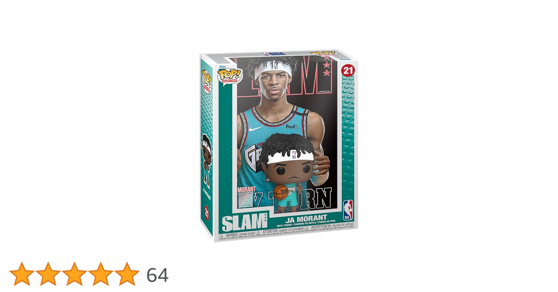 Amazon.co.jp: NBA ジャ・モラント フィギュア Funko!POP Cover Slam