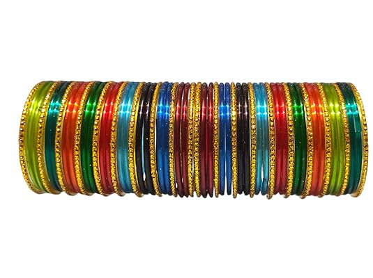 Navratri Special 9 colour Glass Bangle Set for women and girls (pack of 112)