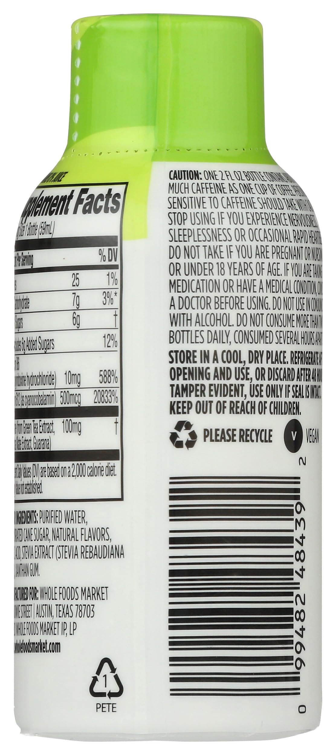 365 by Whole Foods Market Energy Shot, Cherry Limeade, 2 Fl Oz | Single