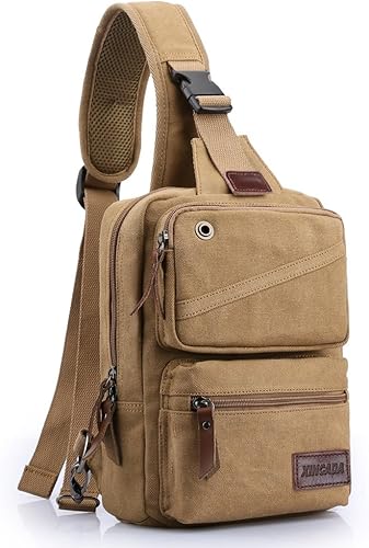 XINCADA Bolso bandolera para hombre, bolso cruzado pequeño, mochila de viaje, bolsa de mensajero para hombres y mujeres