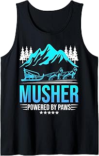 Musher Powered by Paws Sled Dog Tank Top
