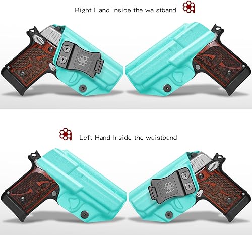 Miniatura 5 de Amberide IWB KYDEX Holster Fit Sig Sauer P938 Pistol, Inside Waistband Concealed Carry, Adjustable Cant & 'Posi-Click' Retention, USA Made by