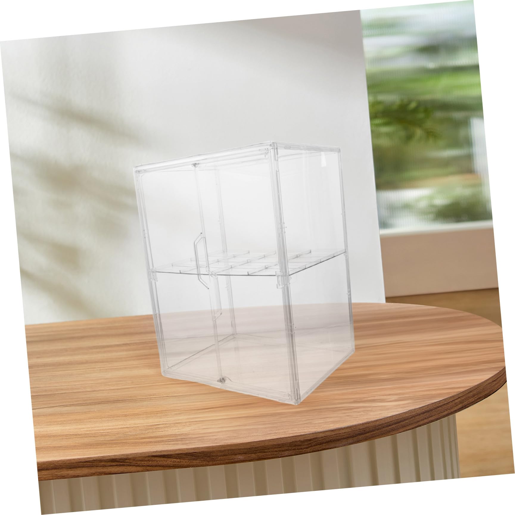 Healvian Babyflaschen Platzsparend aus Acryl Aufbewahrungsständer mit 2 Ebenen und Doppeltem Design für Schnuller Babynahrungsbehälter im Modernen Kinderzimmer oder Schrank