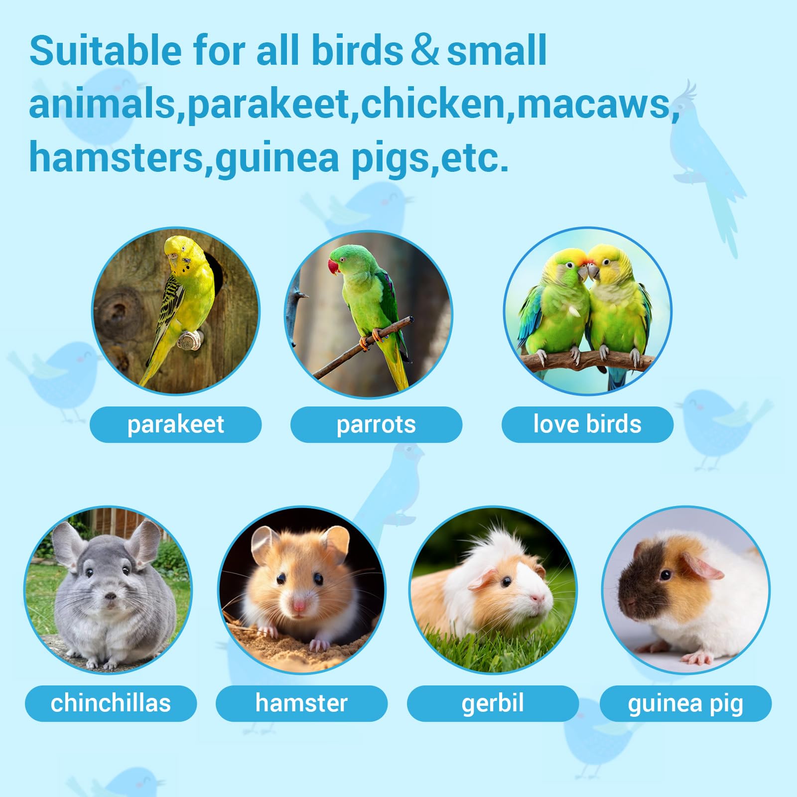 2 juguetes de búsqueda para todas las aves, comedero para loros, bolas masticables, juguete interactivo, accesorios de jaula para pájaros y animales pequeños, periquitos, pollos, loros