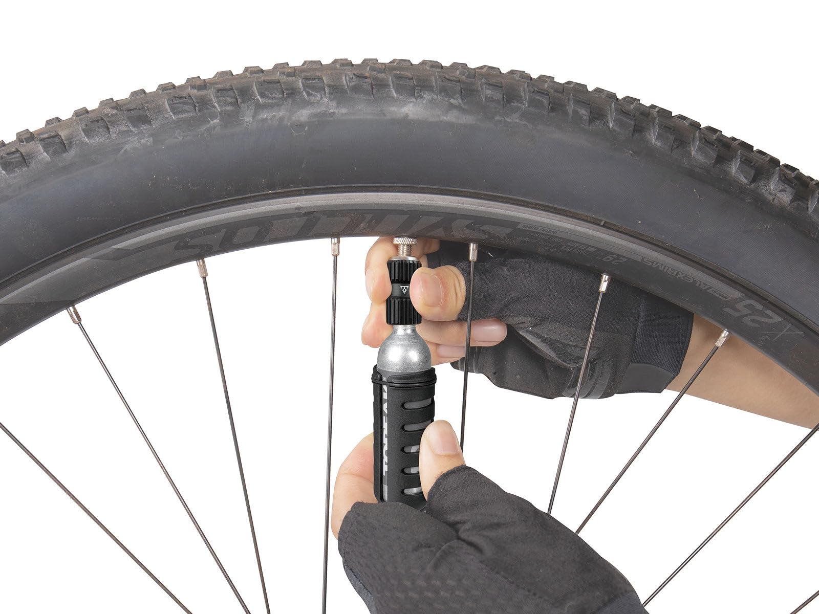 Gonfleur De Pneu Vélo Topeak Nano Airbooster CO2 - Compact Et Léger - Compatible Cartouches Filetées 16g/25g