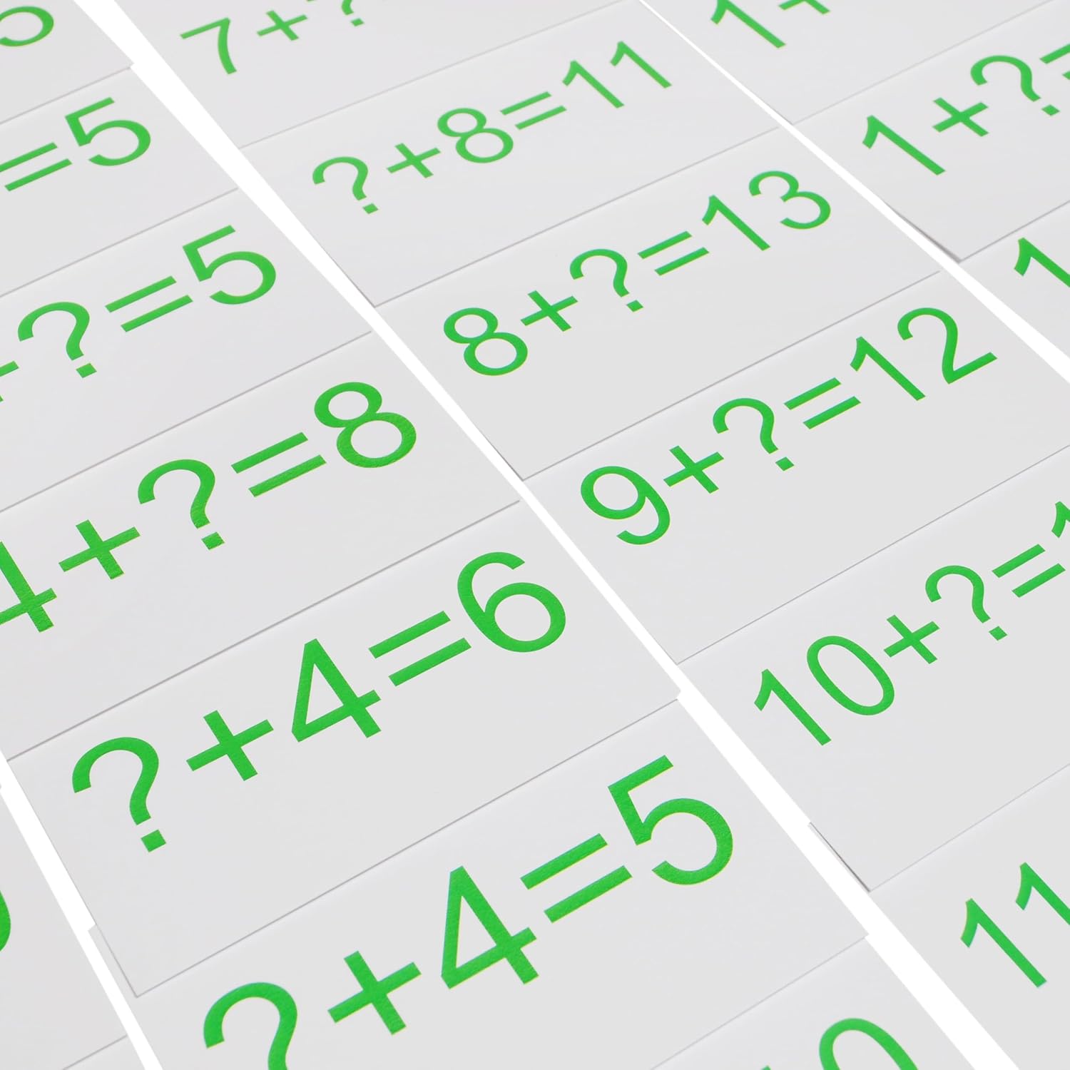 800 Math Flash Cards with All Possible 0-12 Addition, Subtraction, Multiplication and Division Facts with Transitional Concepts Cards and Introduction to Fractions Cards