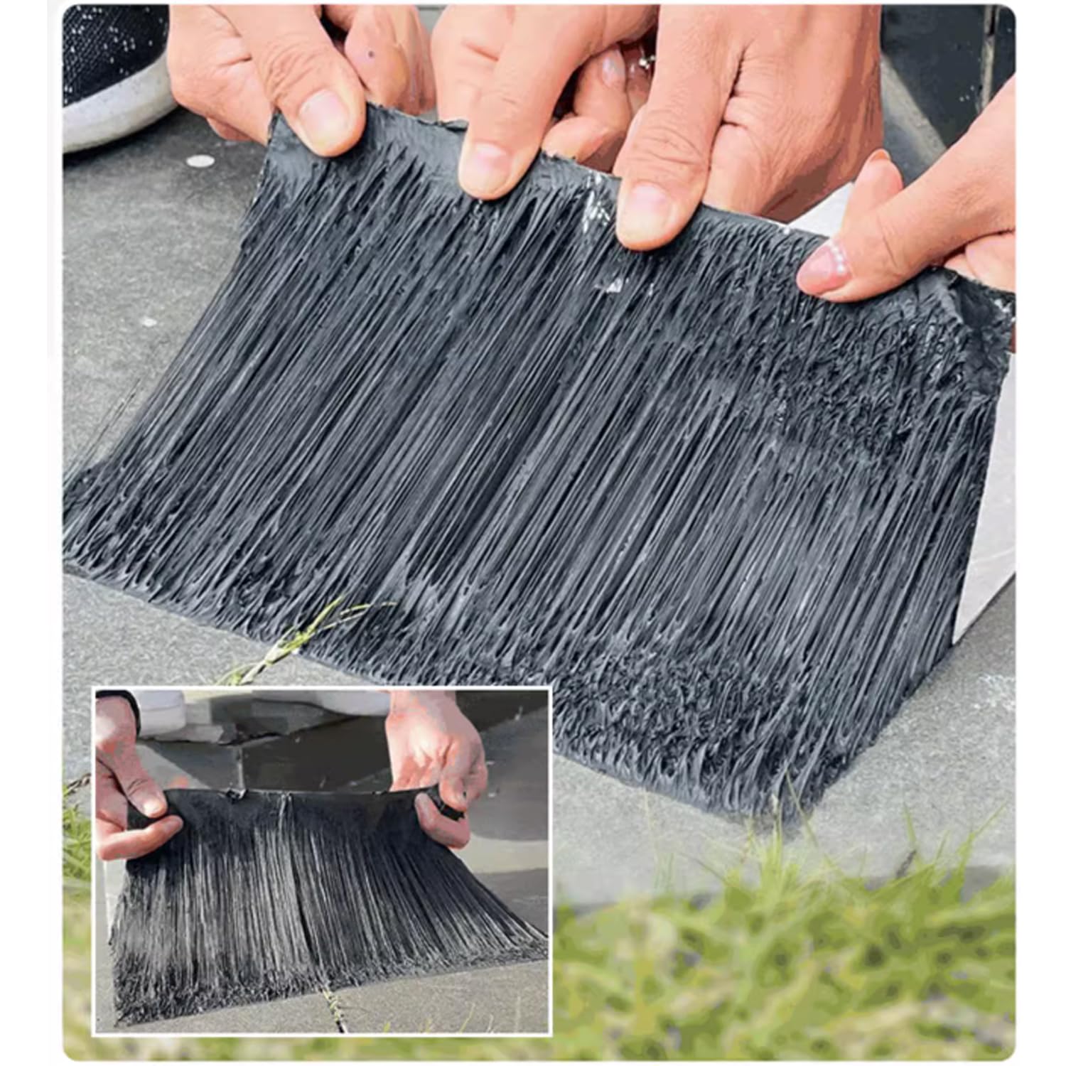 Banda Autoadhesiva Bituminosa,Cinta de Aluminio Impermeable Cinta de Sellado Autoadhesiva para Grieta Superficial de Casas,Fuga de Agua y Reparación de Tuberías,Personalizable (0.6x9m)