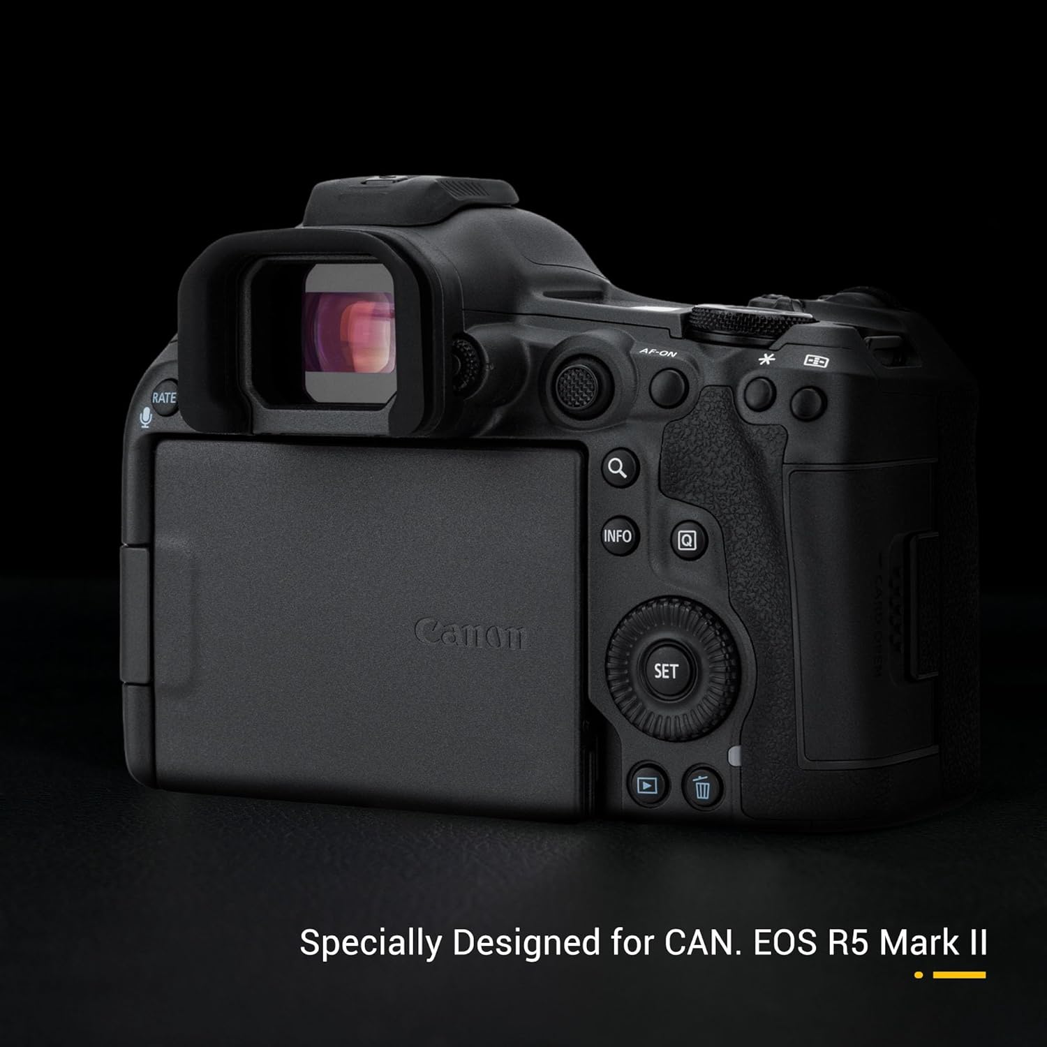 EOS R5 Mark II Eye Cup Eyepiece, JJC Soft Rubber Eyecup Viewfinder Cover for Canon EOS R5 Mark II R5 II Mirrorless Camera(Not for R5), Replaces Canon ER-KE Eyecup, Not Affect The Use of LCD Screen - Image 2