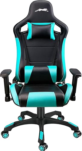 Miniatura 6 de Leopard - Silla de juegos con respaldo alto, silla de oficina de piel sintética, sillas de videojuegos ajustables, silla giratoria de carreras con