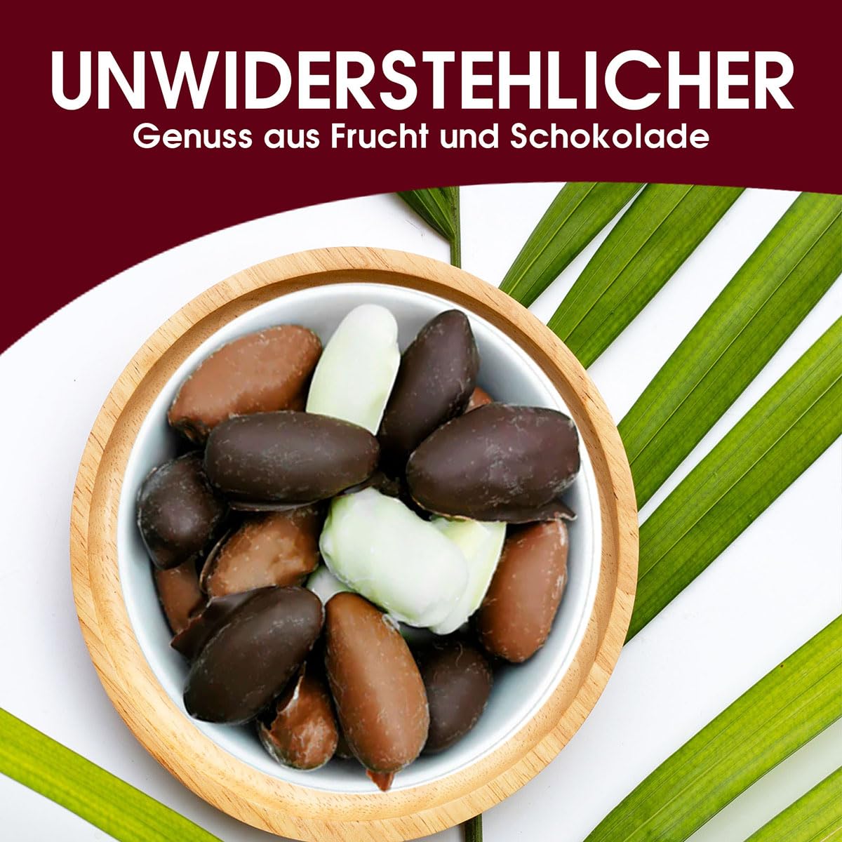 Sultan’s Palace Datteln in edler Schokolade – 1000g – Fruchtig & knackig – Versand mit Kühlpads - Schokoladenfrüchte – Geschenkidee