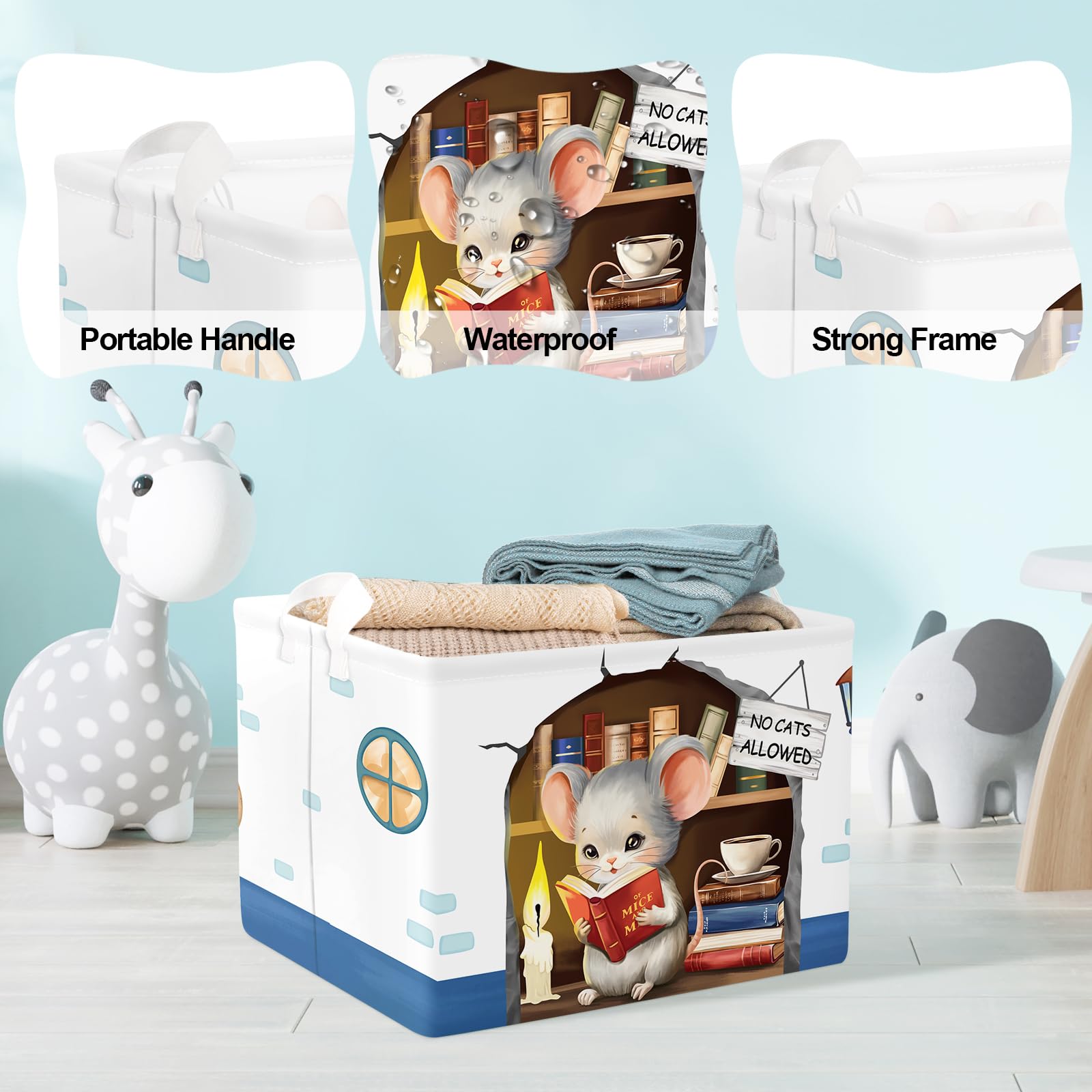 Panier De Rangement Pliable Enfant Dinosaure 3D - 40x30x30 Cm, 36L - Pour Jouets, Linge Sale, Salle De Bain, Chambre