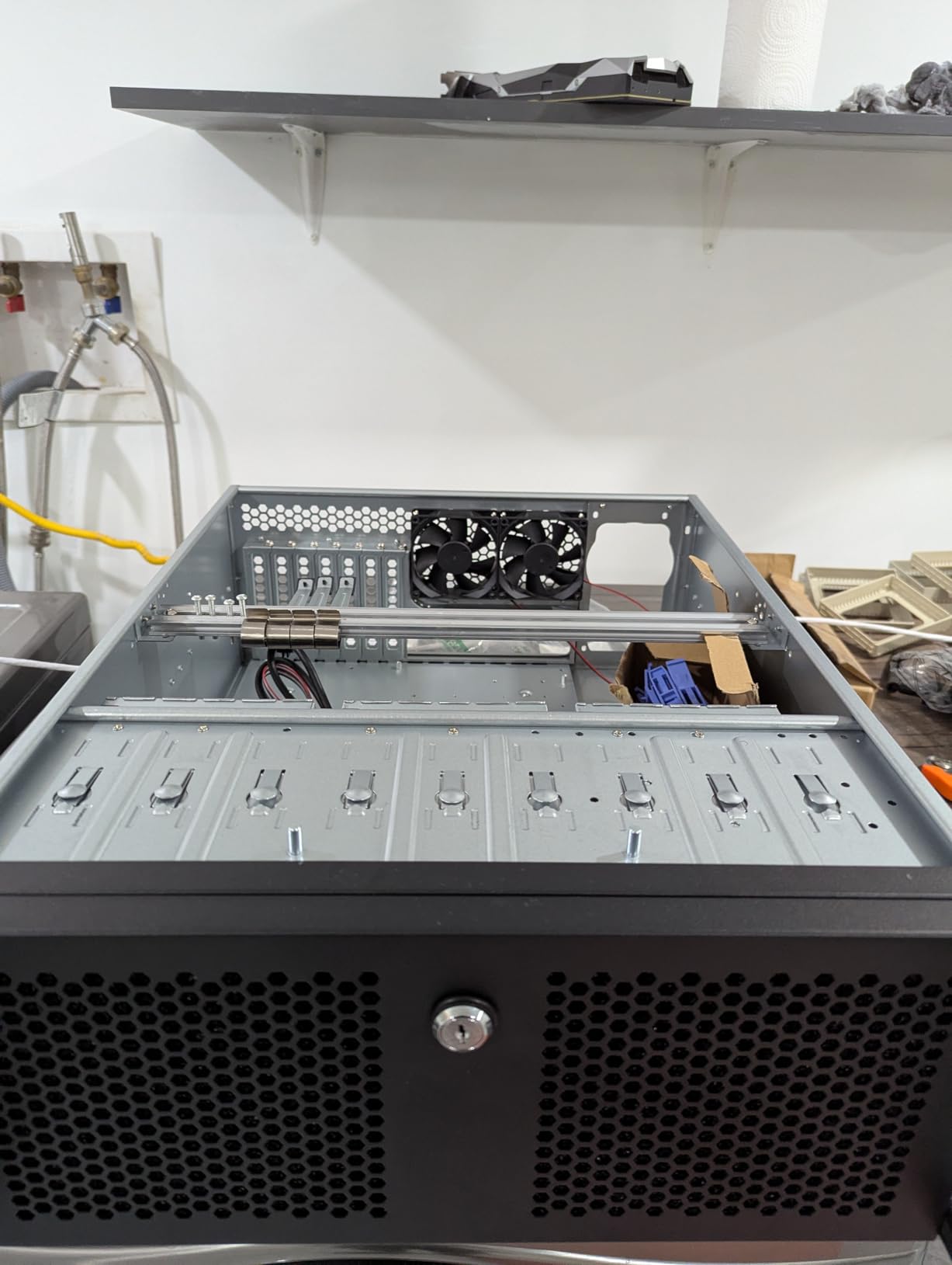 Ceb Panel RACKOWL 4U Server Case/Rackmount Server Chassis, 15x 3.5 HDD Bays, ATX ...