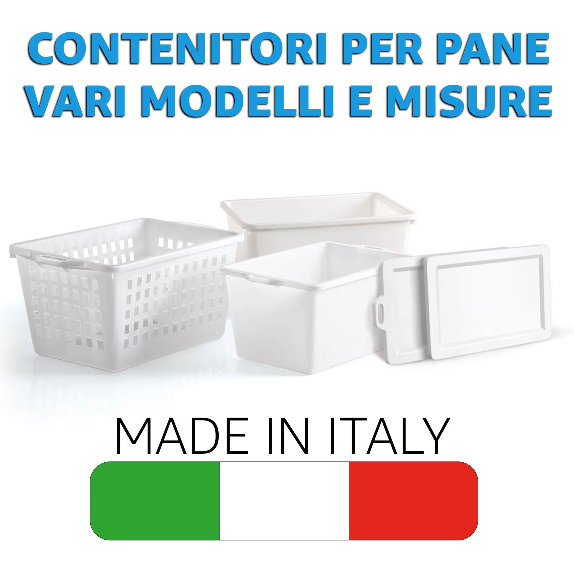 Sicignano – Panier à pain fermé avec poignées – Fabriqué en Italie, idéal pour boulangerie, restauration, cuisine et stockage des aliments