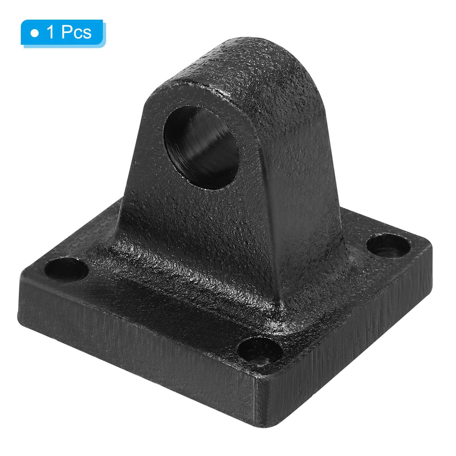PATIKIL 50x50x47mm Air Cylindre Pied Bride Tige Pivot Chape Pneumatique Montage Support Arrière Montage Pièces, Noir