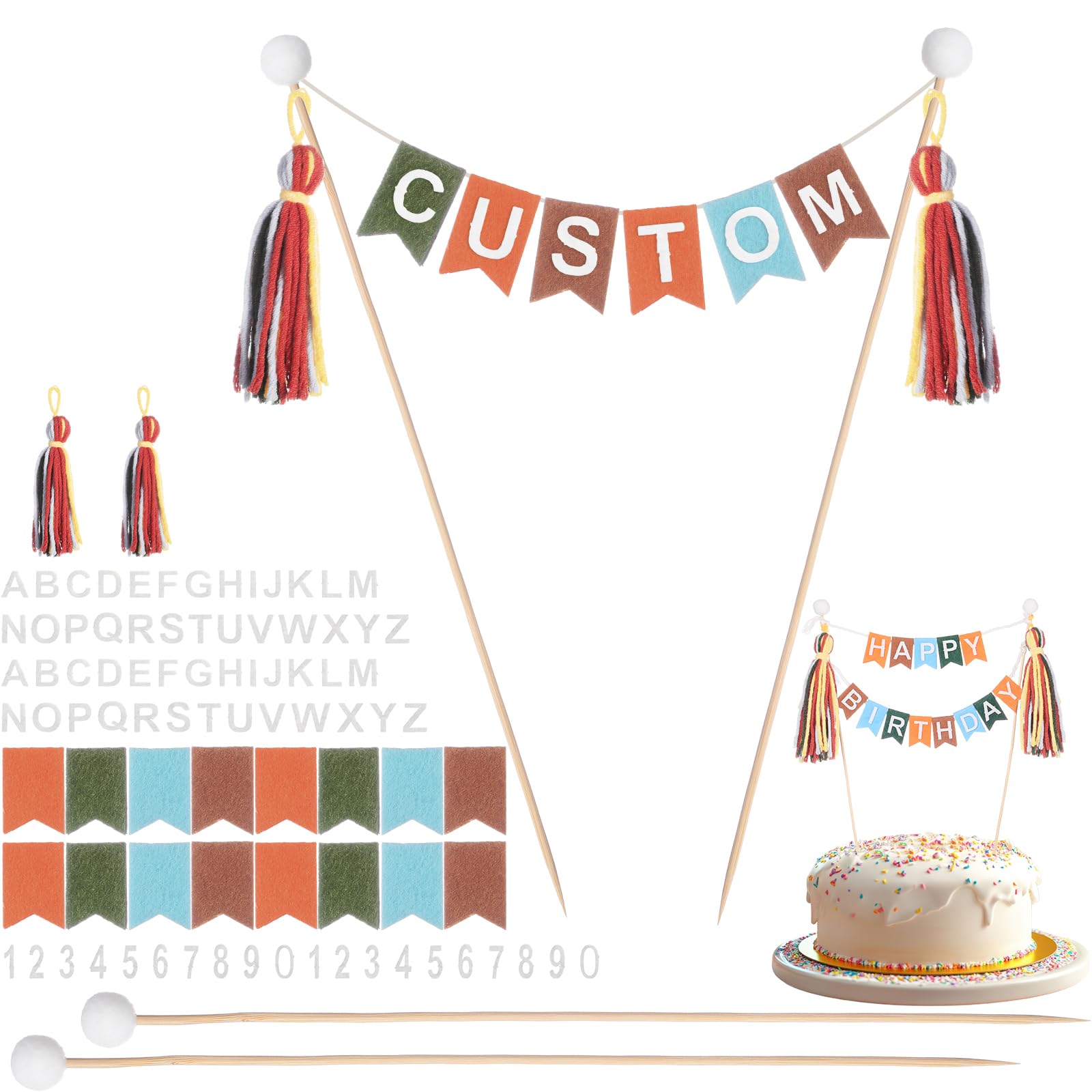 Photo 1 of Breling Custom Cake Banner Topper Set