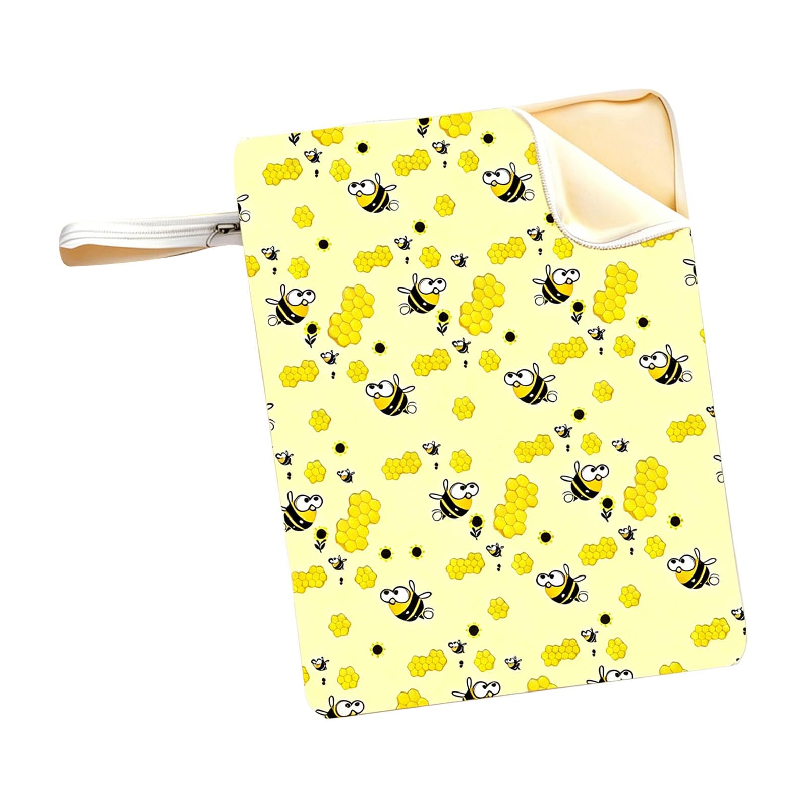 PANGBOER Bees Wax Bag for Sourdough Bread Zippered Styles Washable Storage Food Organiser for Snacks and Produce Leak Proof Treat Storage Bags