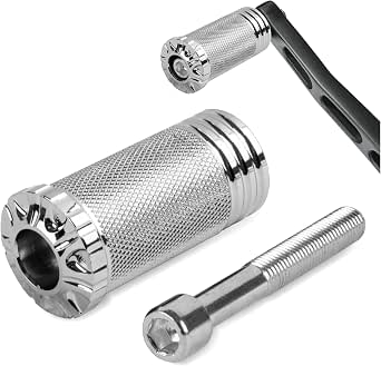 VIKKSAER CNC Billet Aluminum Motorcycle Shifter Peg – Black, Replacement For Harley Sportster/Touring/Dyna/Softail & More - View #13