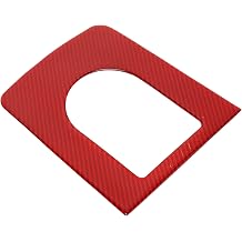 Central Control Gear Shift Panel Trim Cover for Jaguar XE F-PACE 16-18 Gear Shift Control Anti-Scratch Panel Sticker Carbon Fiber Red Half Pack Trim