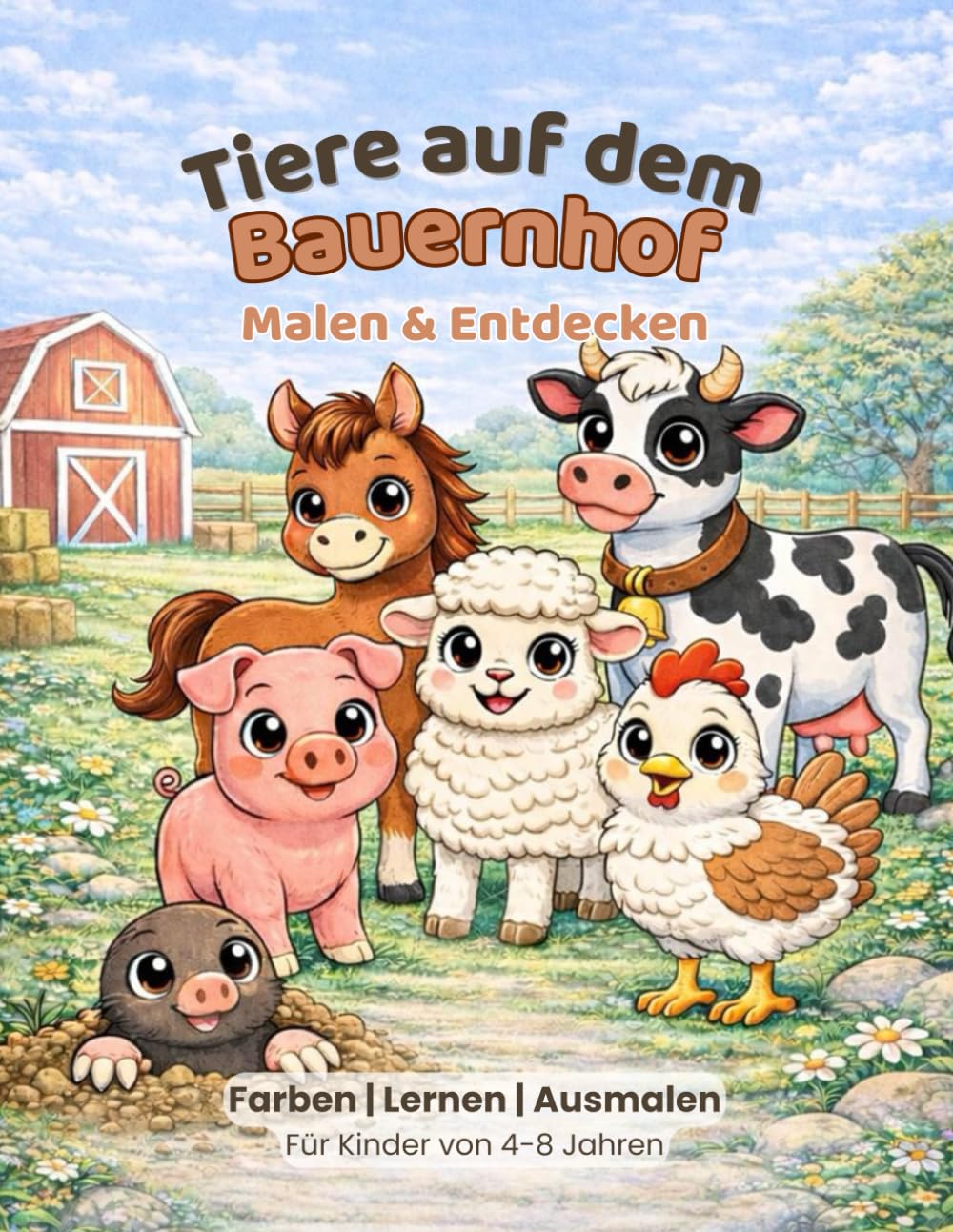 Tiere auf dem Bauernhof: Malen & Entdecken