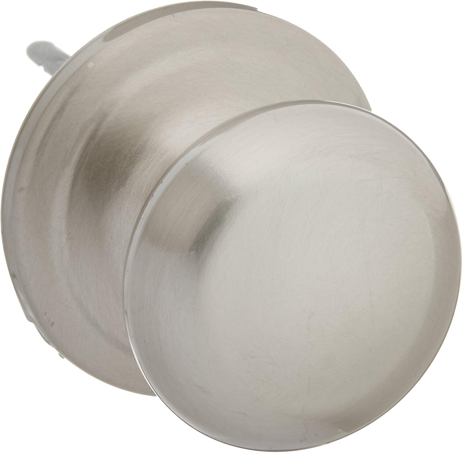 Kwikset Hancock Interior Passage Door Knob, Handle For Closet and Hallway Doors, Non-Locking Doorknob in Satin Nickel, with Microban Protection