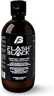 Flashblack by Sketch Plastic Restorer & Hydrophobic Trim Coating - Lasting Protection Car Trim Restorer - Plastic Restorer for Cars - Car Care Restores Faded Black Trim - Black Trim Restorer