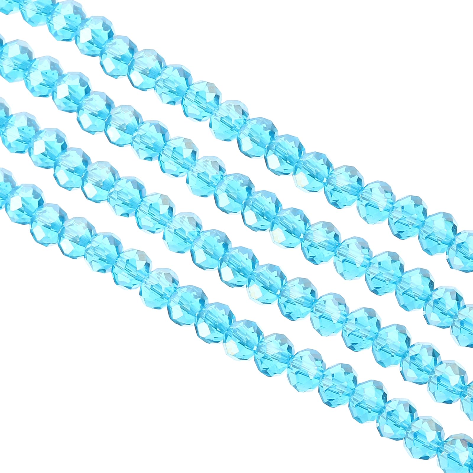 PATIKIL 8 mm Briolette Rondelle Glass Beads