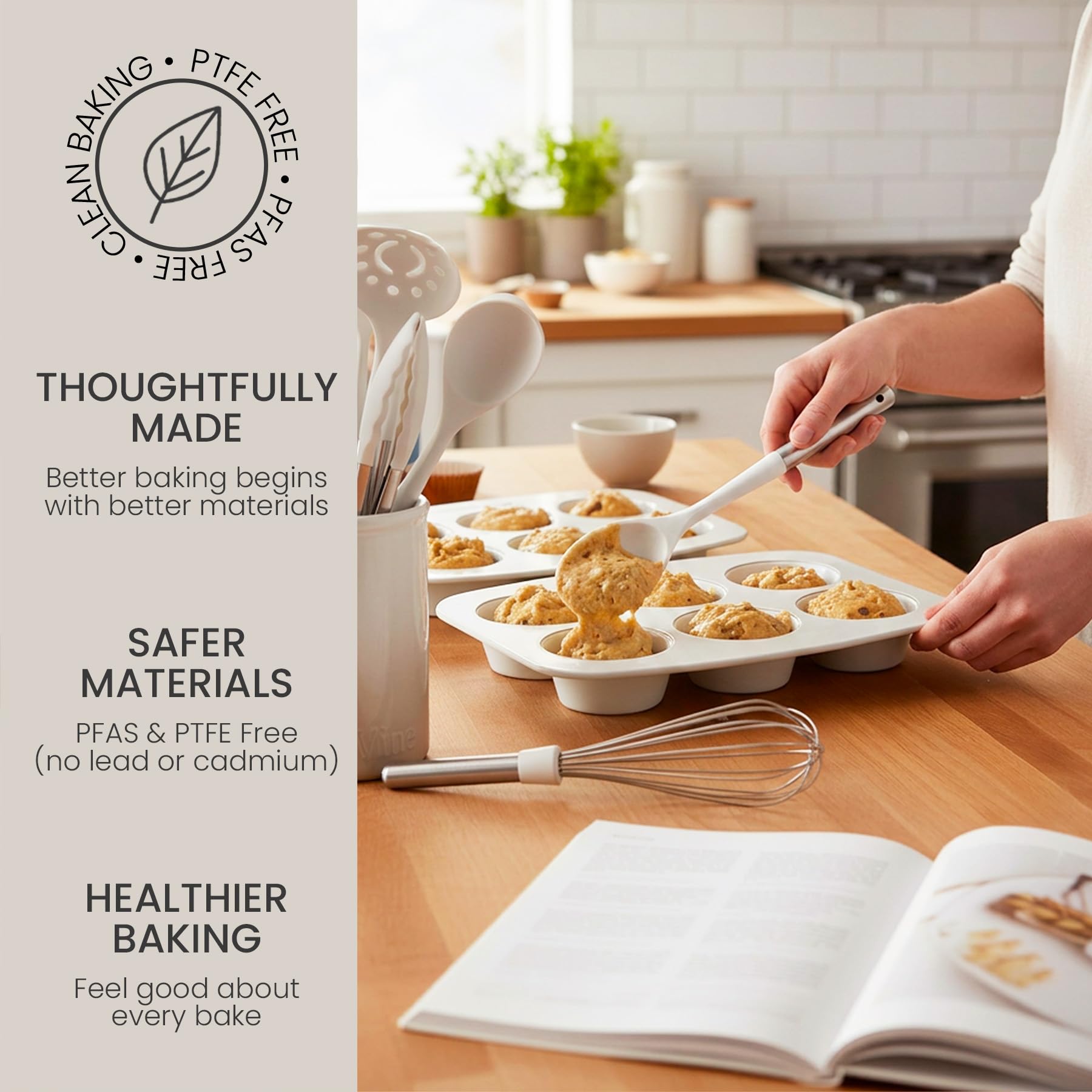 Larder & Vine 8-Piece Bakeware Set - Nonstick & Stackable -5