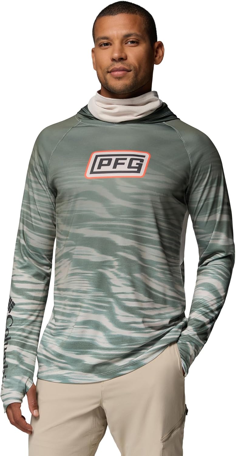 Columbia mens Pfg Super Terminal Tackle Vent Hoodie