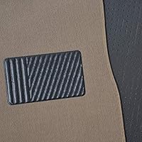 Vista 9 de Alfombrillas de piso de alfombra para trabajo pesado beige delanteras y traseras, forros universales para automóvil, SUV, camioneta y camión