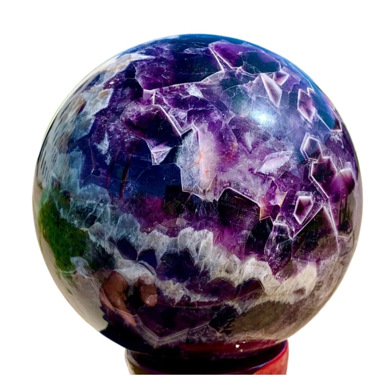 NHKSFBLQ 1pc 1300-1400g Amethyst Sphere Quartz Crystal Ball