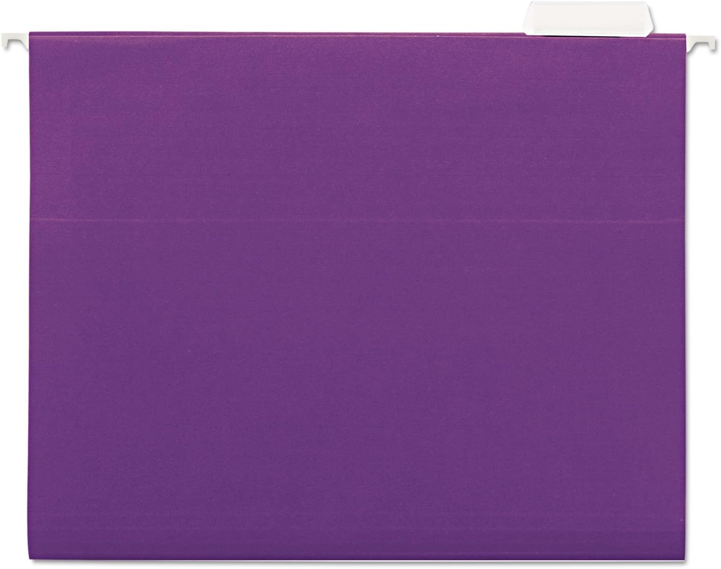 Universal 14120 Hanging File Folders, 1/5 Tab, 11 Point Stock, Letter, Violet, 25/Box