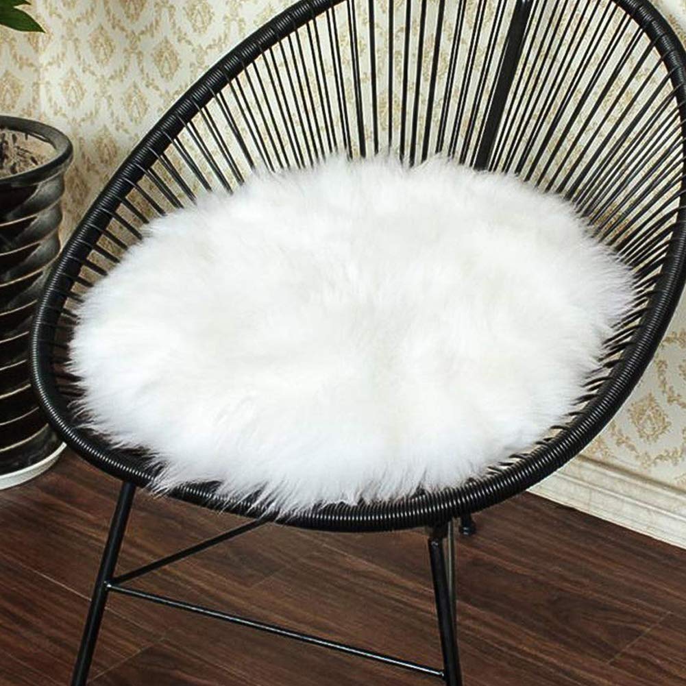Coussin de couverture de tabouret doux et isolant pour assise de chaise ronde