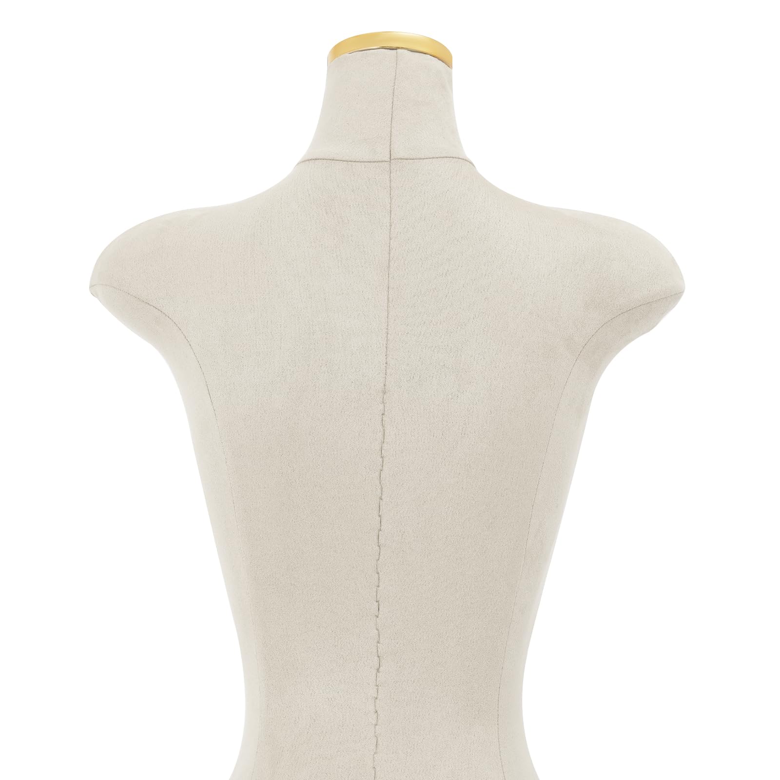 Manichino da sartoria femminile, regolabile, 150-210 cm, con base in metallo (bianco) | Manichino Body Female grigio con base in metallo, manichino da donna, busto sartoriale, busto per negozio di abbigliamento