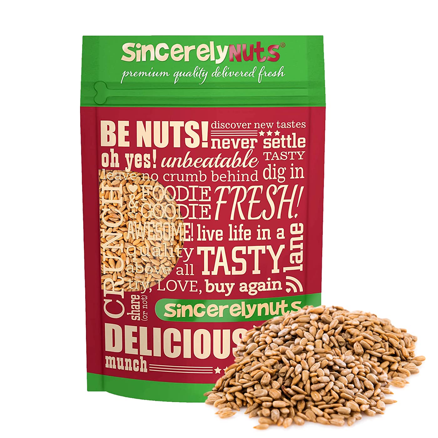 Sincerely Nuts Sunflower Seeds Roasted and Salted, Hulled