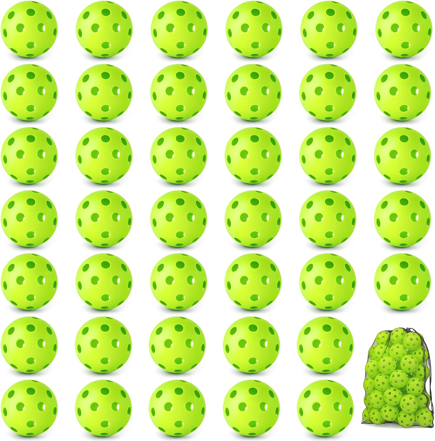 Coopay 20/40 Pack Baseball Practice Balls Plastic Training Balls Lightweight Hollow Softballs for Hitting, Baseball Training Indoor Outdoor Use