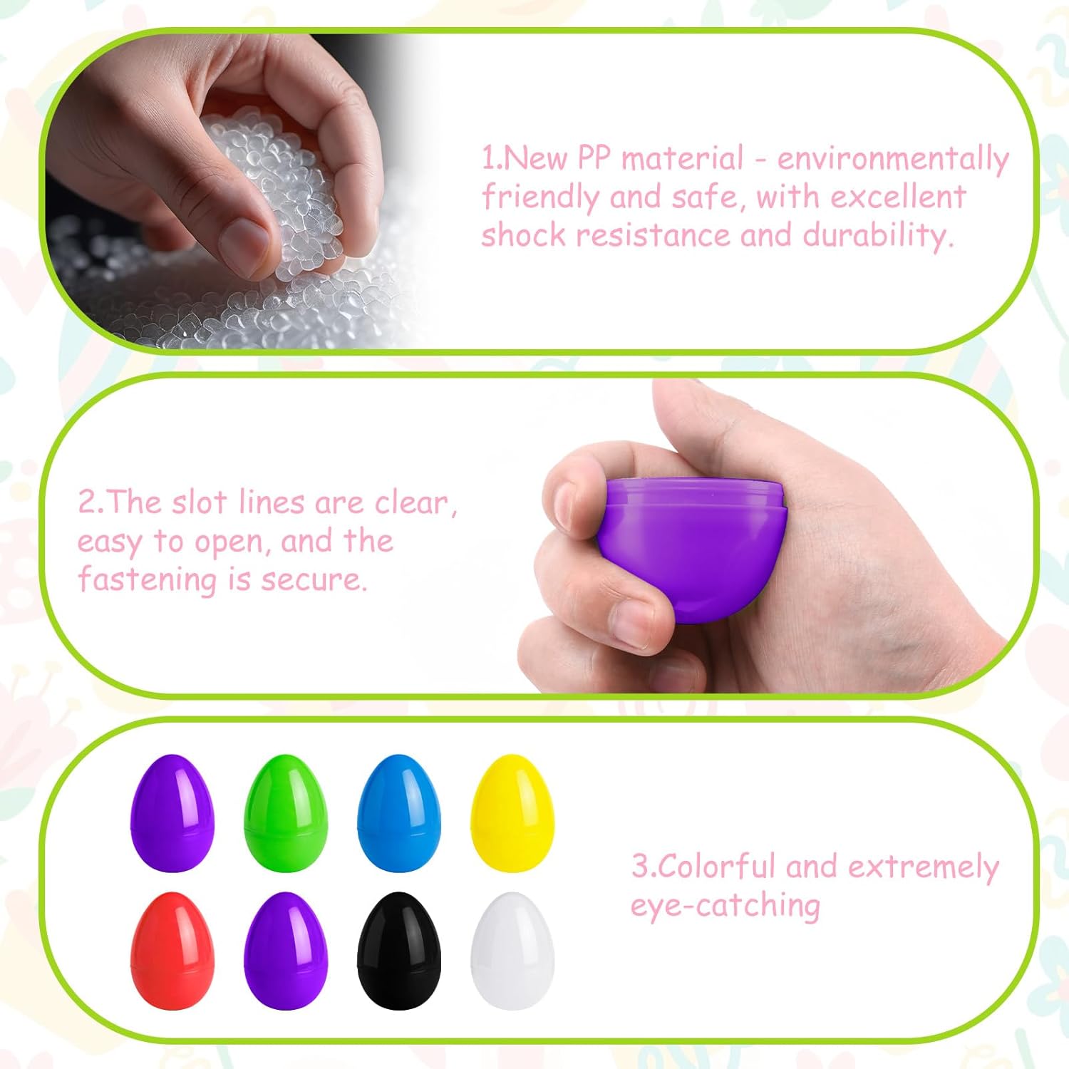 16 Pcs Purple Easter Eggs, 2.4 Inches Plastic Fillable Eggs for Basket Stuffers Easter Hunt, Surprise Egg for Candy & Presents, Party Favor.