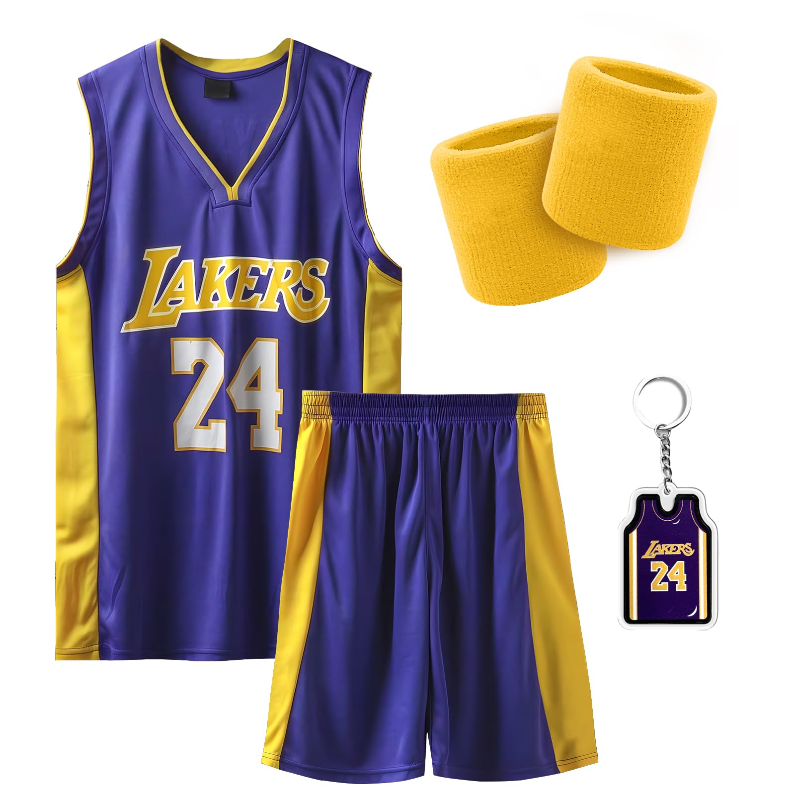 Pardofelis Basketball Trikot für Herren, Basketball Jersey Trainingskleidung Ärmelloses Atmungsaktives Sportbekleidung, Basketball T-Shirt Weste und Shorts mit 2 Schweißband Set