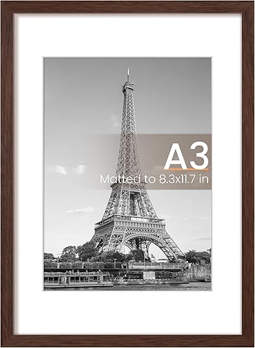 Vista 309 de upsimples - Portarretratos de 8.5 x 11 pulgadas, para fotos de 6 x 8 pulgadas con paspartú o de 8.5 x 11 pulgadas sin paspartú, marcos de fotos