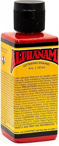 Miniatura 98 de Alphanamel Imitation Gold - Pintura esmaltada para rayas, pintura de letreros, letras, bellas artes, 36 colores, varios tamaños, 2.5 onzas azul