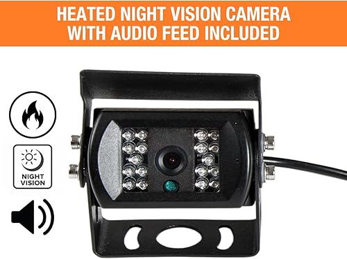 Miniatura 5 de Buyers Products 8883000 - Cámara de respaldo de 7 pulgadas, sistema de observación de vehículos traseros con kit de monitor de visión nocturna para