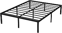 Vista 9 de EMODA 16 Inch Platform King Bed Frame No Box Spring Needed, Heavy Duty Metal Mattress Foundation with Sturdy Steel Slats Support, Noise Free, Easy
