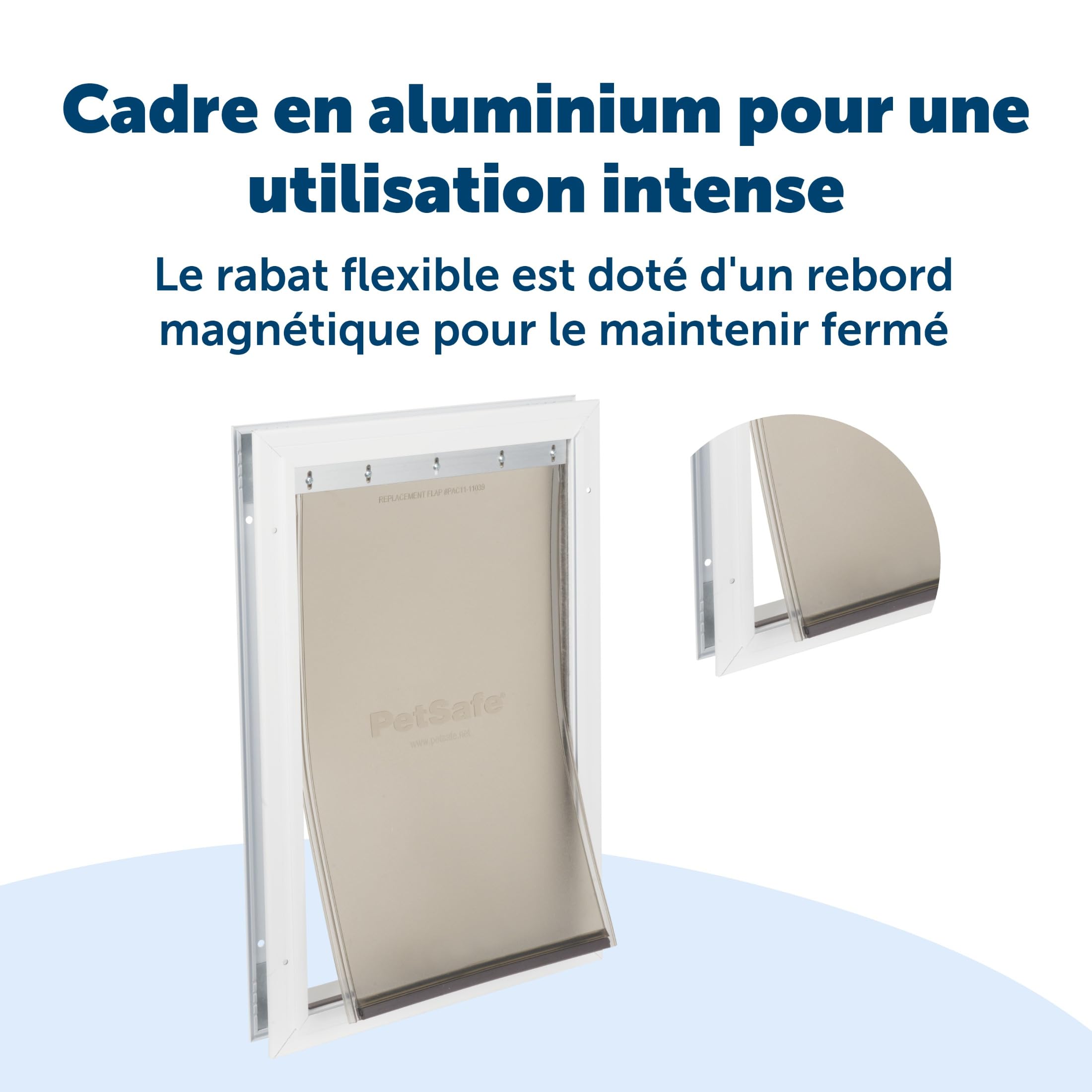 PetSafe - Porte pour Animaux de Compagnie en Aluminium - Cadre Durable, Joint Résistant aux Intempéries, Installation Facile au DIY - XL