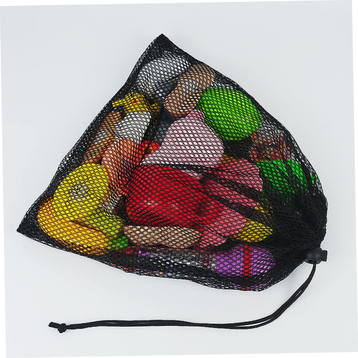 ifundom Borsa A Rete Portaoggetti Corse Netto Stringa Custodia Per Palline Da Golf Di Grandi Dimensioni Borse Per Palline in Rete Maglia Sport Sacchi Nero Poliestere