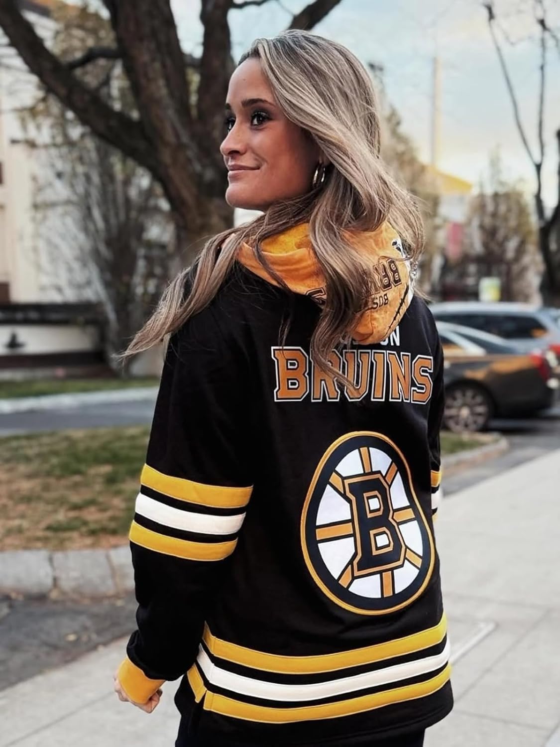 NHL unisex-adult Boston Bruins Lace Up Hoodie - Image 2