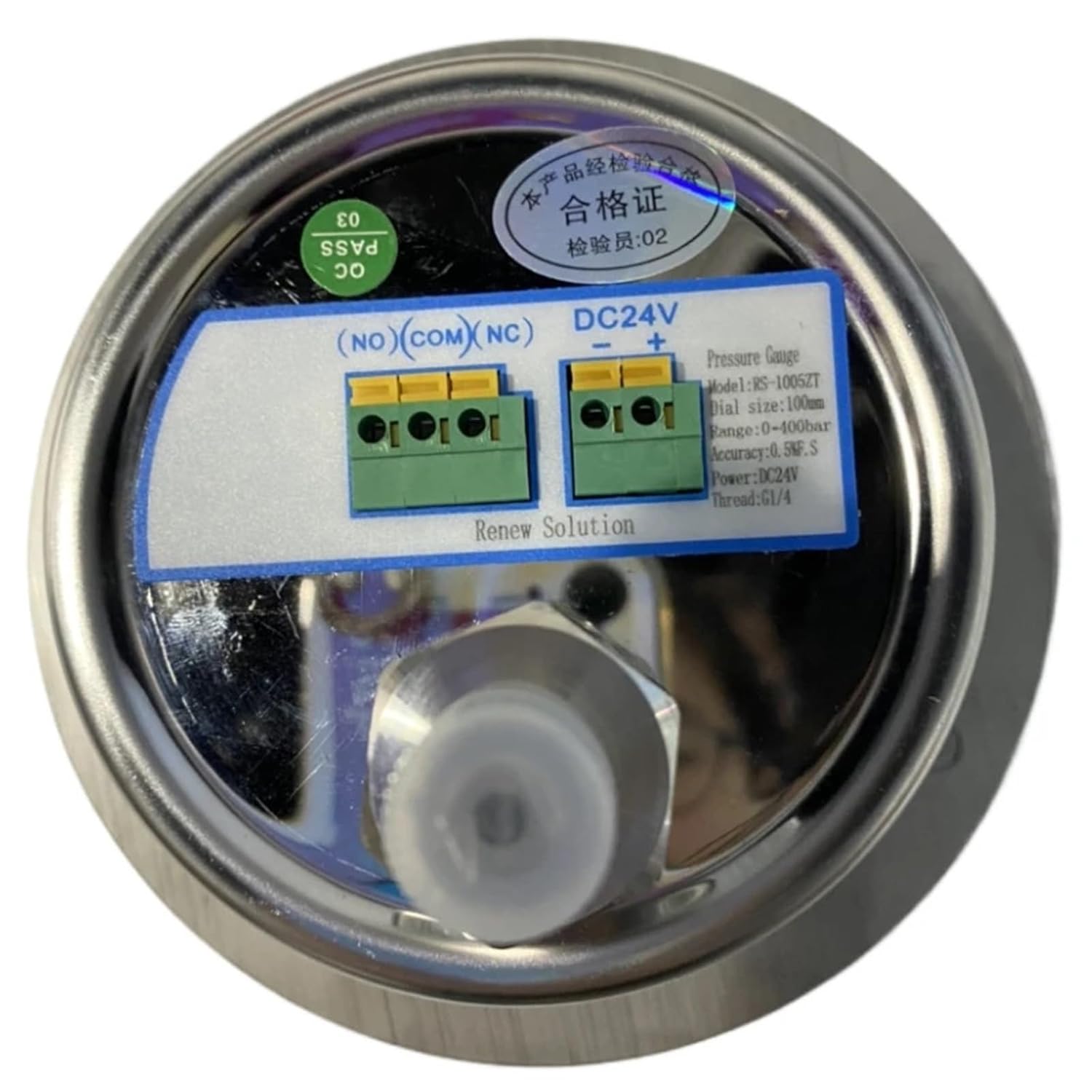 1pcs 0-60mpa Intelligent Digital Contact Pressure Gauge Digital Pressure Controller 2 Relays Output Pressure Gauge Manometer(Axial,0-1.6Mpa)